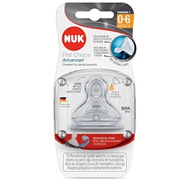 Bico De Mamadeira Nuk First Choice Advanced Líquidos Finos e Médios