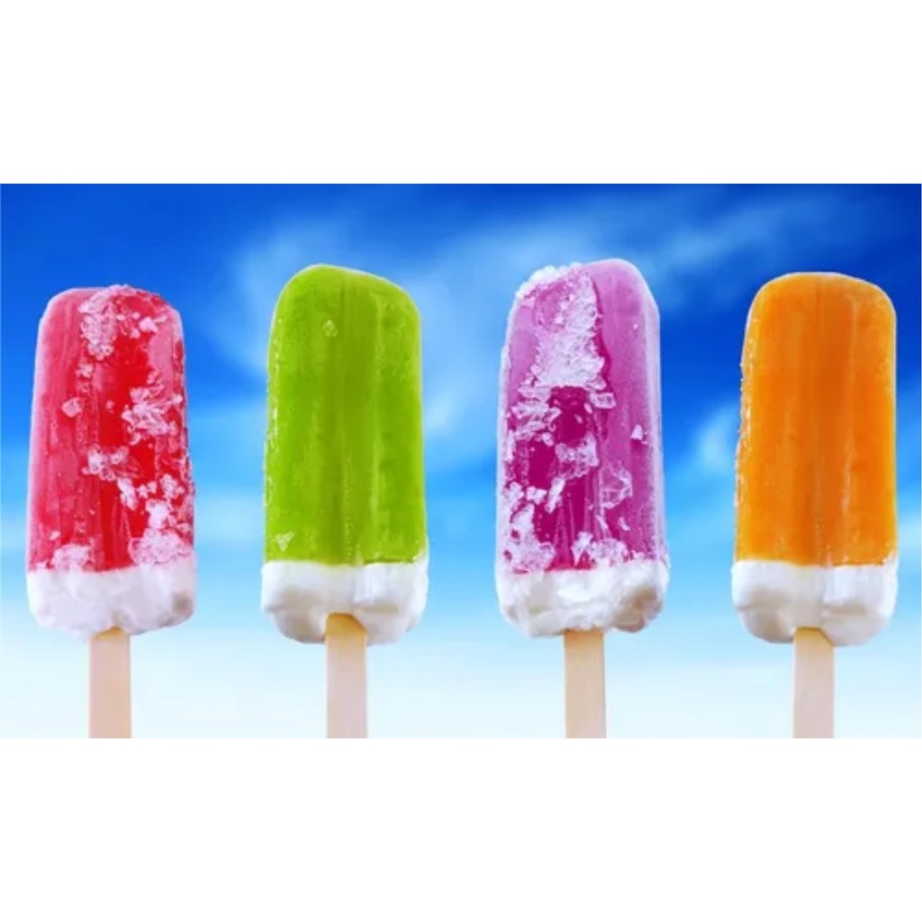 Adesivo Parede Decoração Sorveteria Picolé Sorvete Palito Qualidade Mundo dos adesivos
