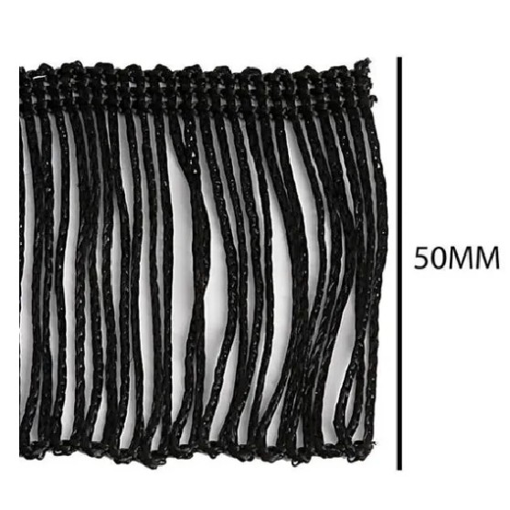 Franja De Tecido 5 Cm Artesanato - Rolo Com 10 Metros