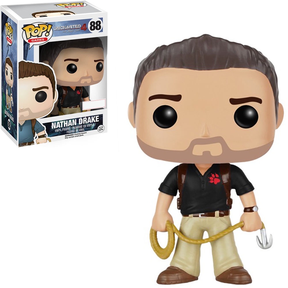 Funko Pop Games Uncharted 4 A Thiefs End Exclusive - Nathan Drake (naughty Dog Shirt) 88 Novo Original em Oferta na Shopee
