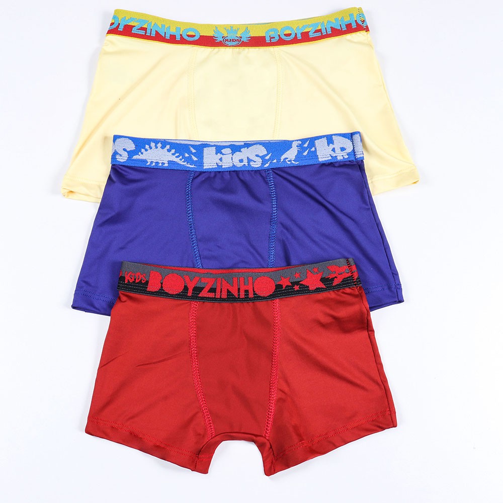 Cuecas Box Boxer Lisa Infantil Kids Confortável Microfibra Promoção
