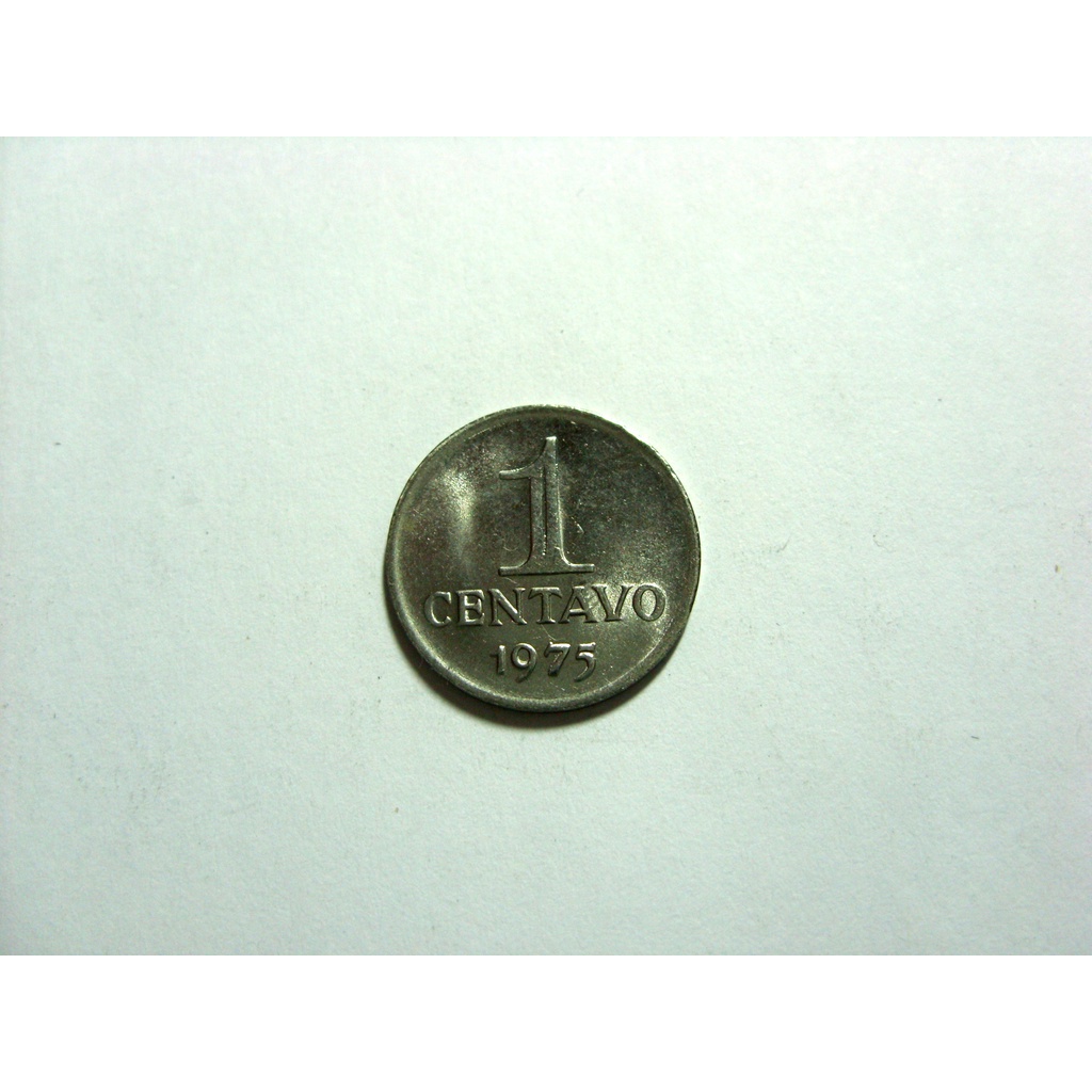 Linda Moeda Brasil 1 Centavo 1975 FC Aço Inox, Data Escassa !!!