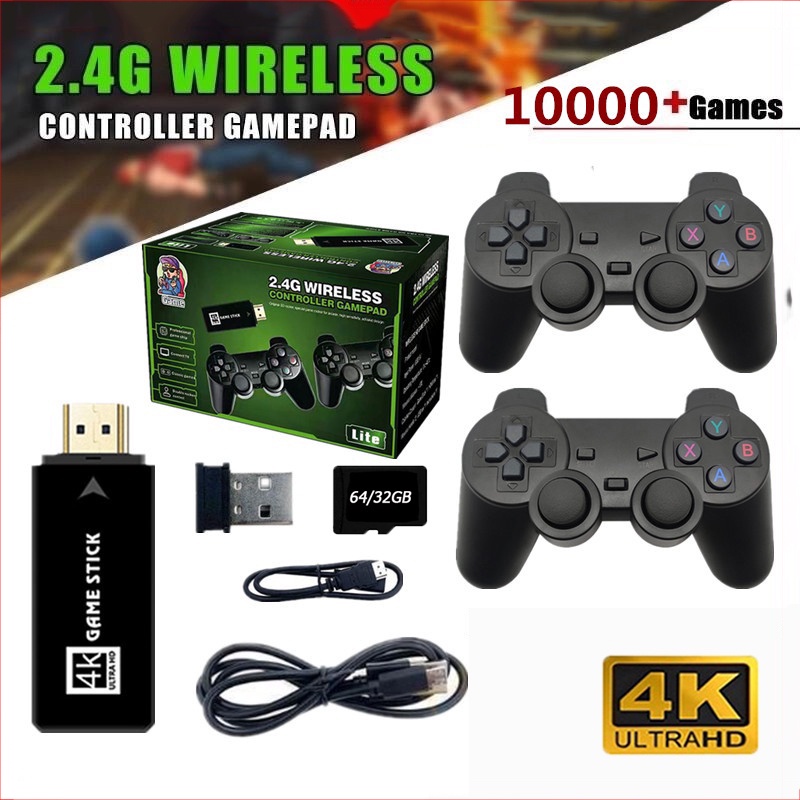 video game Jogo Vara 4k Clássico Retro Vio Sem Fio Video Game U8 Console Equipped Com O Sistema De Novo Mais Do Que 3500/10000 Jogos