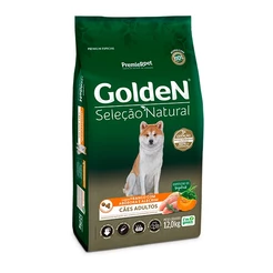 Ração Golden Seleção Natural para Cães Adultos Sabor Abóbora - 12Kg
