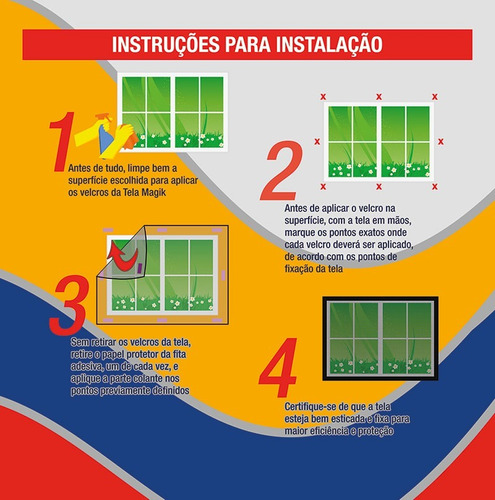 Tela Magik Mosquiteiro Para Janelas 123x155