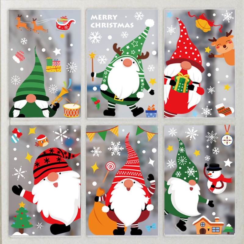 Adesivo Decorativo De Janela Papai Noel / Decorações De Natal Com design De Papai  Noel | Shopee Brasil