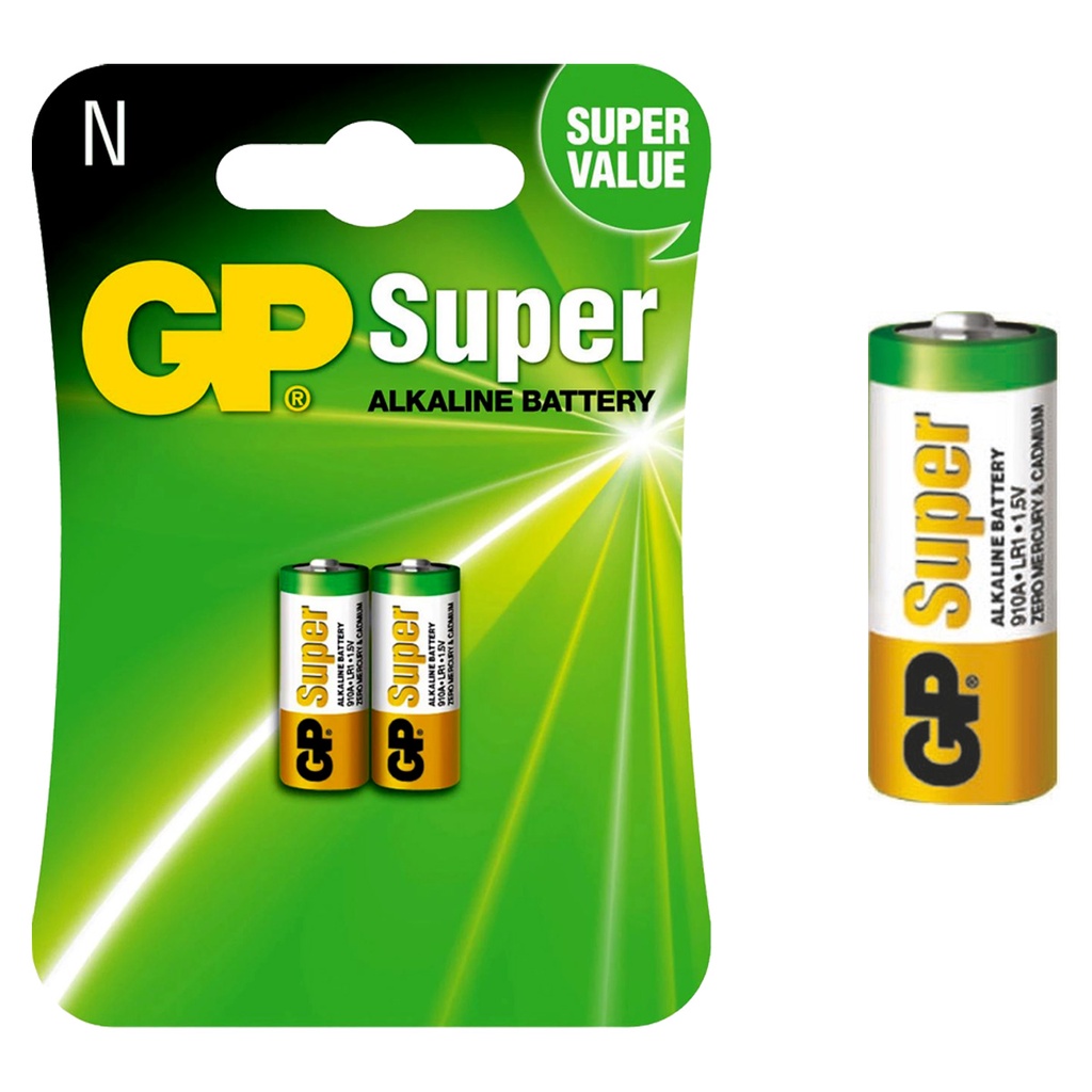 Pilha Alcalina Tipo N Gp Super Bateria LR1 2 unidades