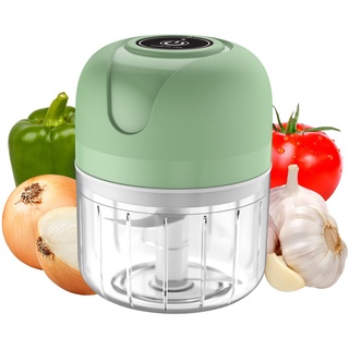 Mini Processador Triturador Sem Fio Elétrico Automatico 250ML/100ML De Alimentos Recarregável Para Legumes Alho Cebola