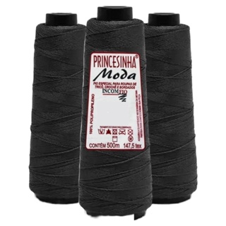 Linha Princesinha Moda 500m Incomfio Fina Box Braids Trança Cabelo Crochê Tricô Decoração Artesanato em Oferta na Shopee