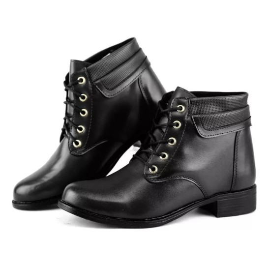 bota feminina coturno salto baixo