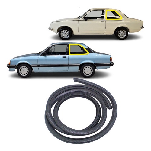 Borracha Vidro Lateral Janela Móvel Basculante Chevette Pvc em Oferta na Shopee