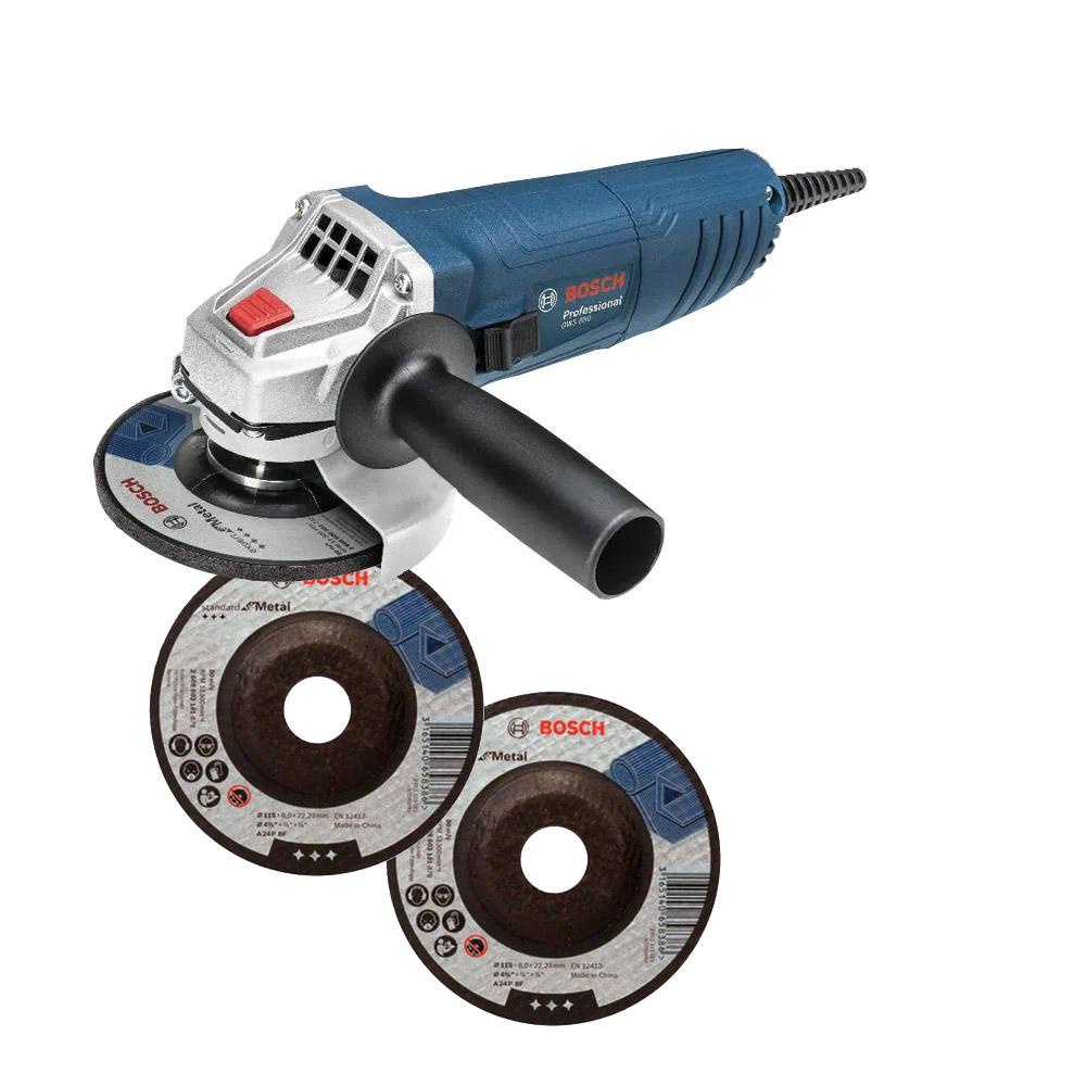Esmerilhadeira Angular 4.1/2'' GWS 850 3 Discos - Bosch