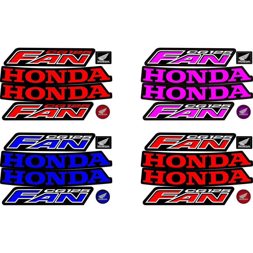 Adesivo Fan 125 2005 à 2008 Personalizado Sobreposição