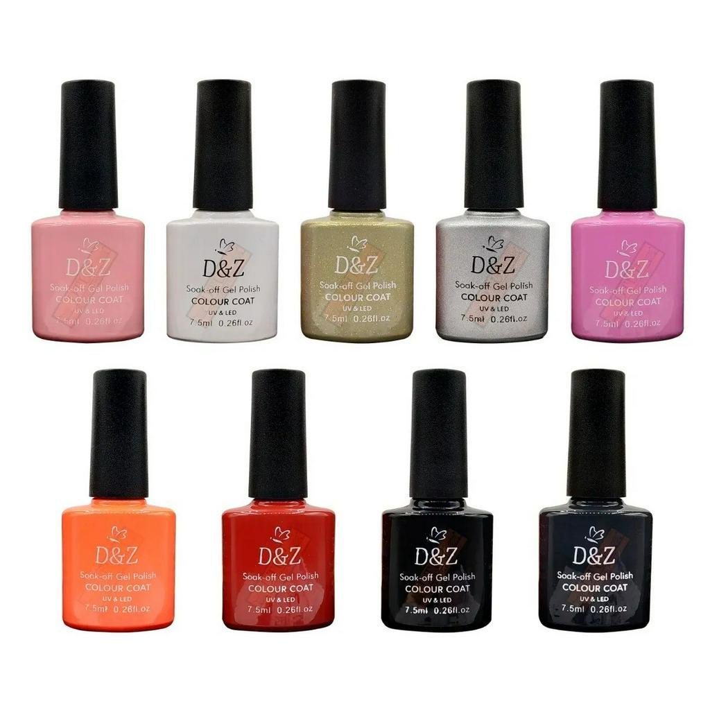 Kit 15 Esmaltes em Gel - D&Z 7,5ml / Lirio 10ml / Sioux 7,5ml