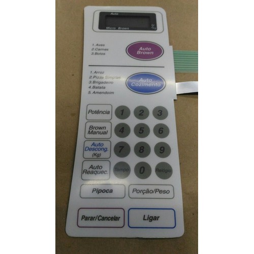 Membrana Teclado  Forno Microondas Panasonic Nn 6956 Bh