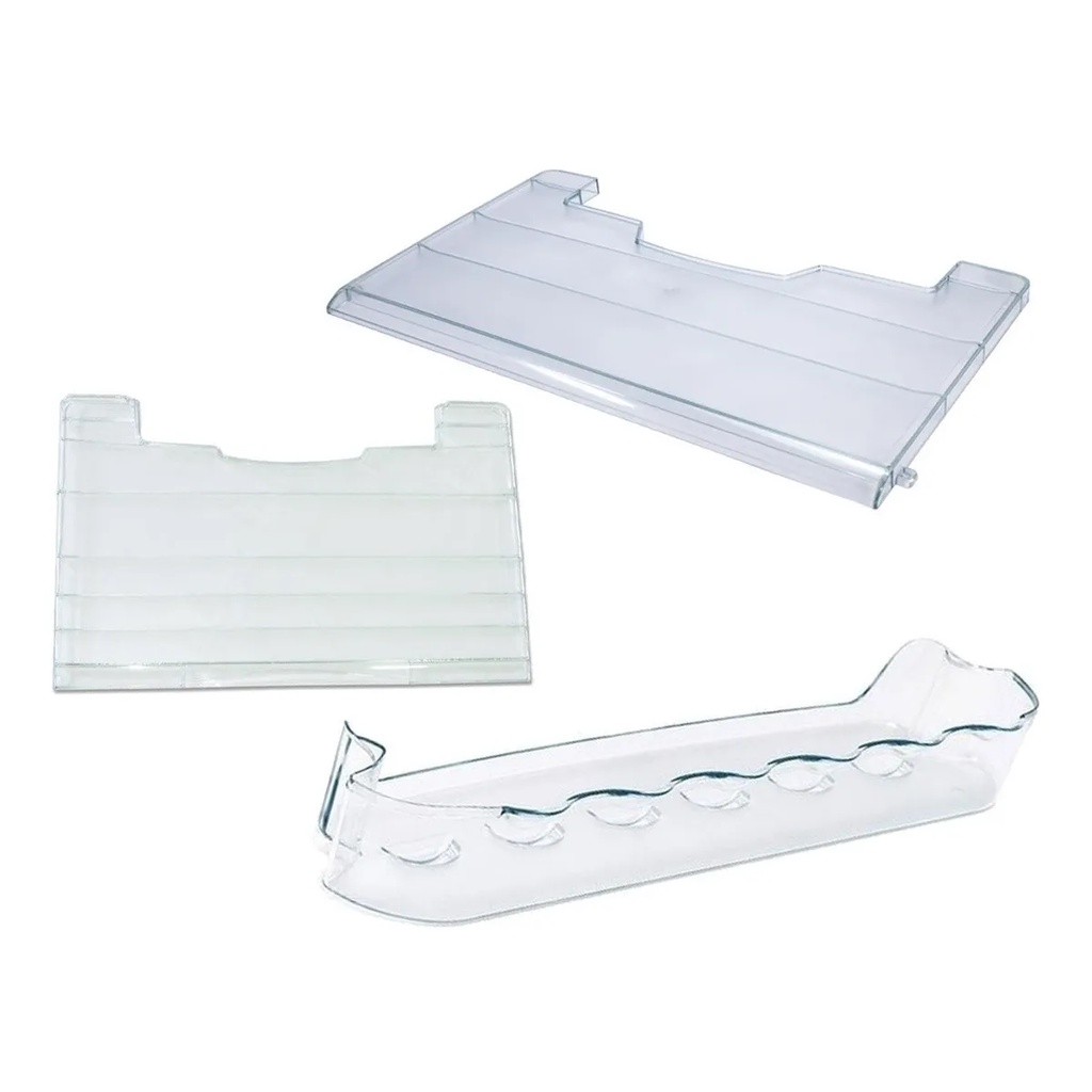 Kit 3 Peças Acrílico Geladeira Consul Crb36 Crb39 Facilite K00178