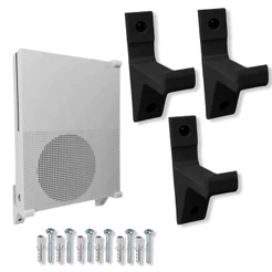 Suporte Apoio De Parede Console Xbox One S Parafusos Preto