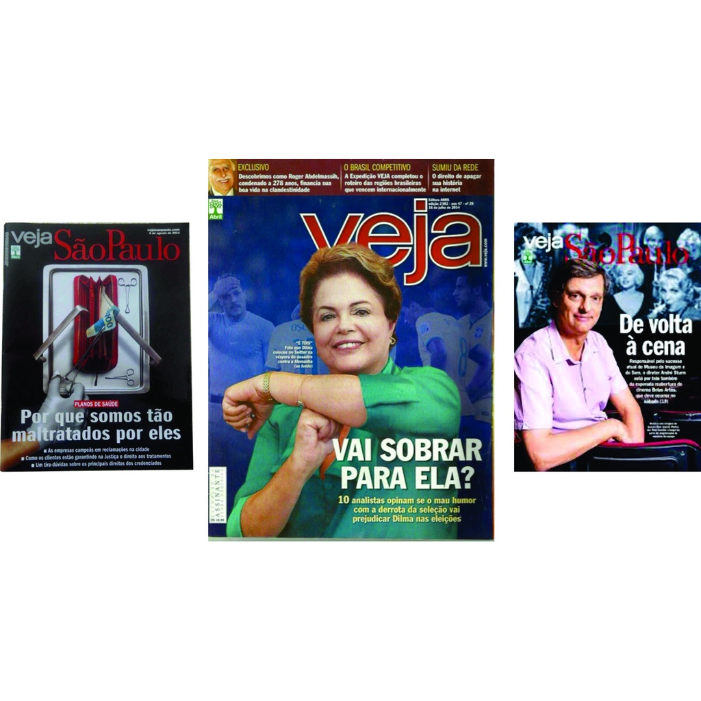 Combo Revistas Veja Ed. 2.382 Ano 47 Nº 29 / Revista Veja São Paulo Planos De Saúde, Somos Maltratados / Revista Veja São Paulo De Volta a Cena