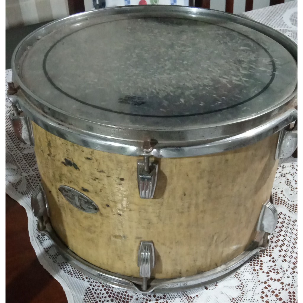 Tom de bateria pinguim 16x9, original vintage Shopee Brasil