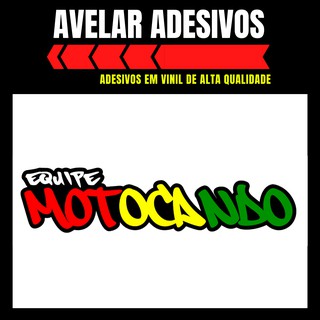 Adesivo Equipe Motocando (19cmx4,5 cm)