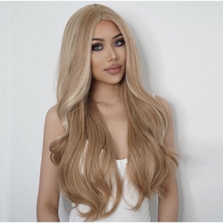 Peruca Lace Wig Loiro escuro 70cm 280g