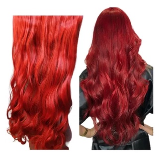 Cabelo Bio Vegetal Organico Tic Tac Ondulado  - Vermelho