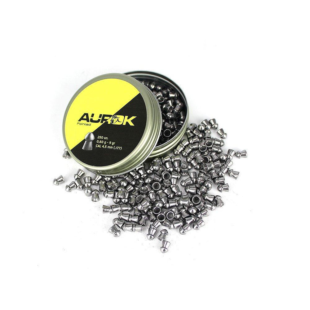 Chumbinho Aurok Pointed 4.5mm com 250unid