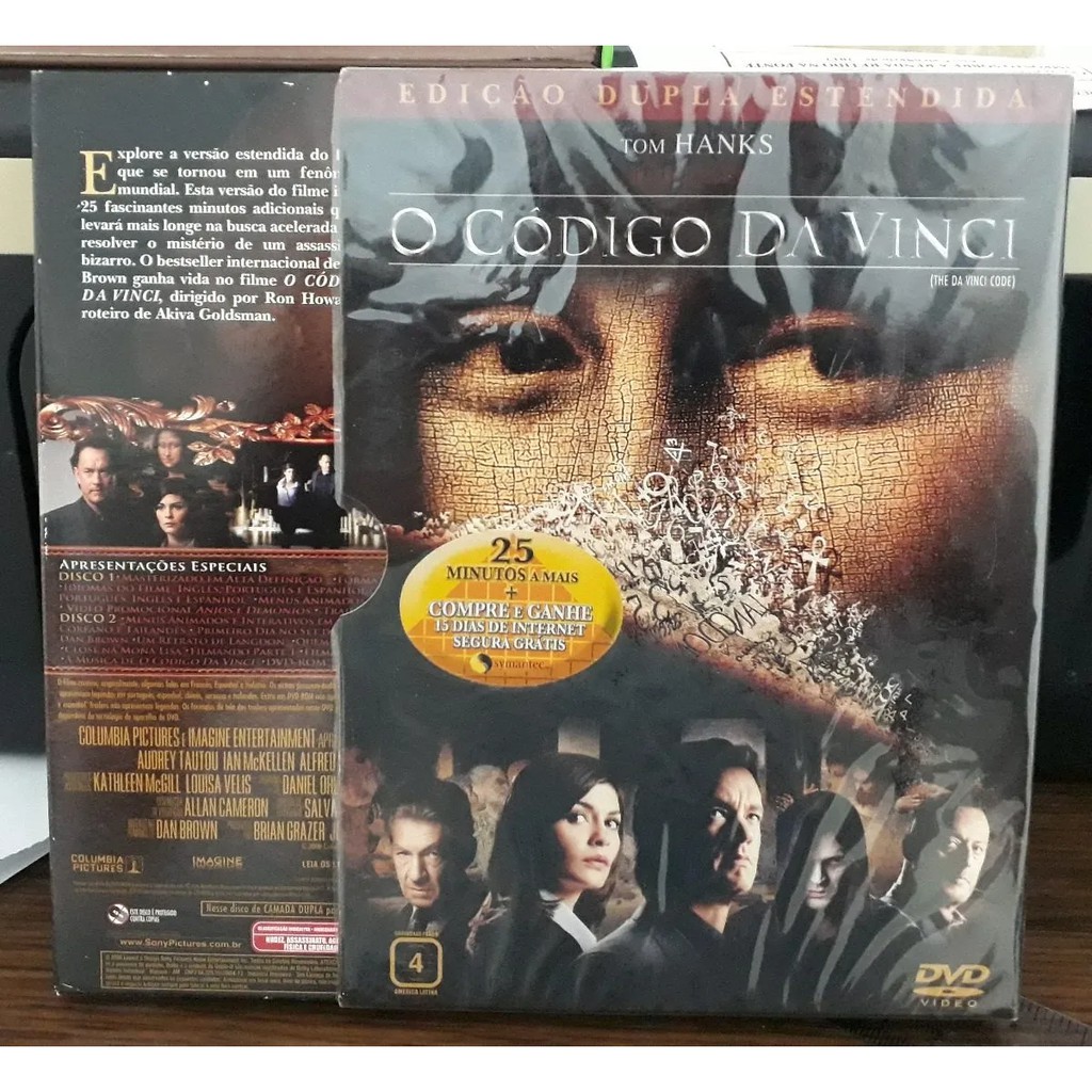 Dvd Duplo Código Da Vinci Duplo Tom Hanks Dan Brown