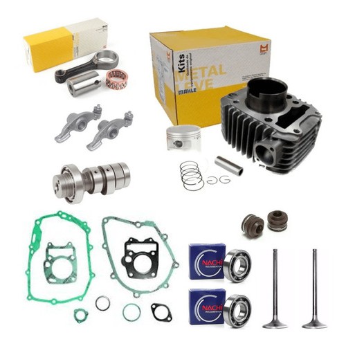 Kit Cilindro Completo Biz 125 2008 Comando Balancim Válvulas em Oferta na Shopee