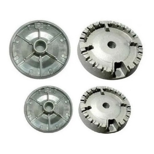 Bacia Queimador Difusor Cooktop Fischer 1 Grande + 1 Pequena