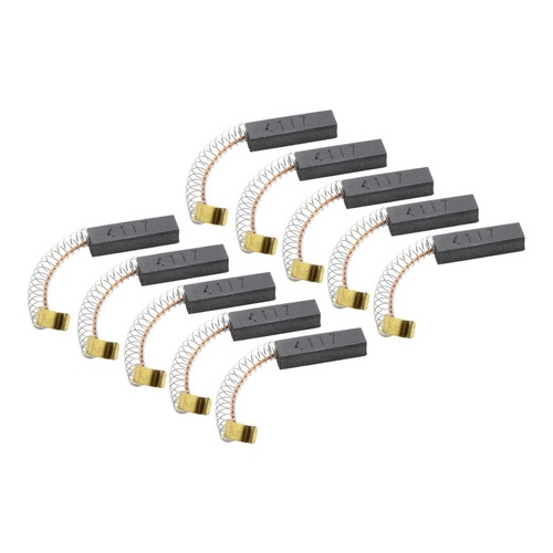 10 Carvão Escova P/ Motor Máquina Arremate Cortar Linha Fio