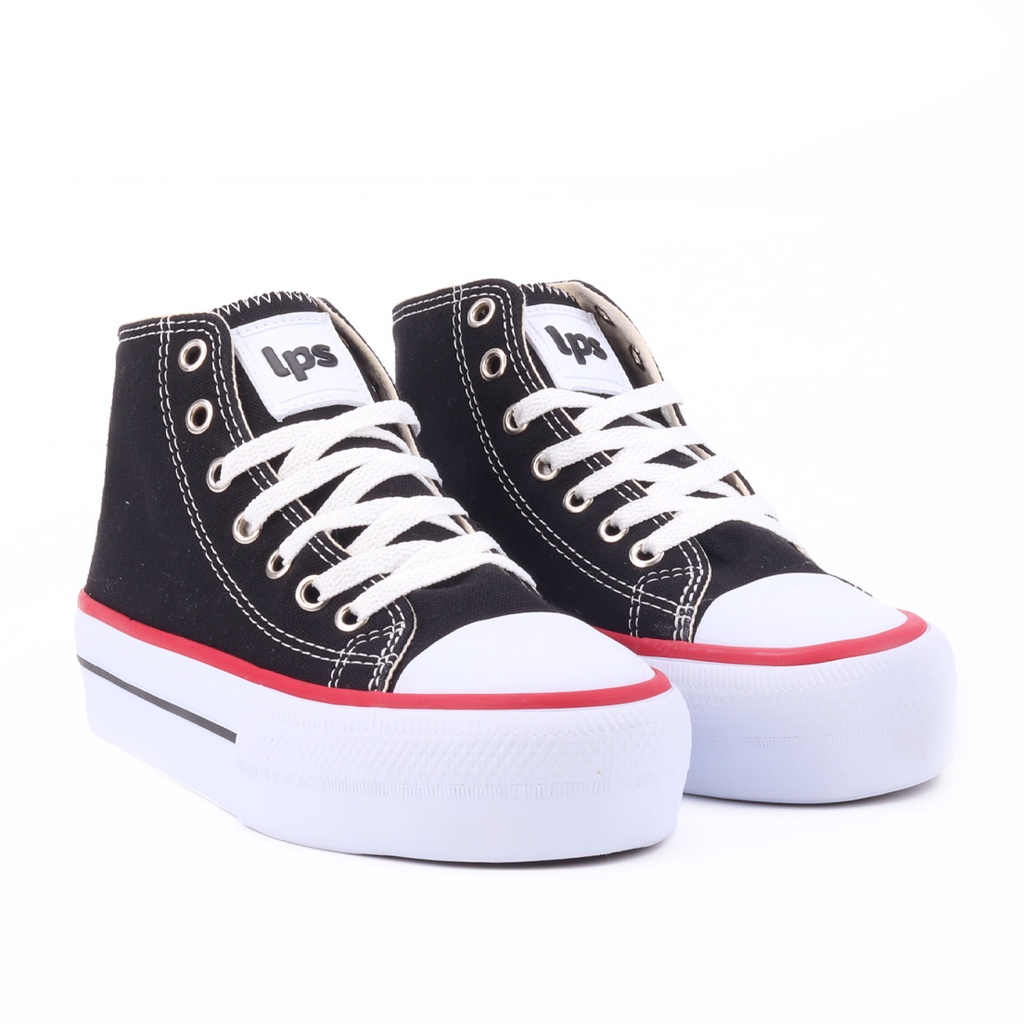 Tênis Lona LPS CRUSH Platform Cano Médio By WorldColors  - Preto