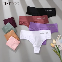 FINETOO M-2XL Bodyshaper Tanga Mulheres De Slim Pantys Calcinha 12 Cores Lingerie Feminina Sexy Lady Cintura Alta