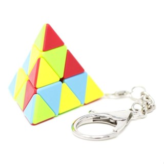 Chaveiro Cubo Mágico Profissional Pyraminx Pirâmide Triangulo QiYi Lembrancinha 30mm Stickerless em Oferta na Shopee