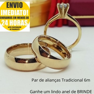 Par De Alianças Casamento Moedas Antigas 6mm - Oferta relâmpago