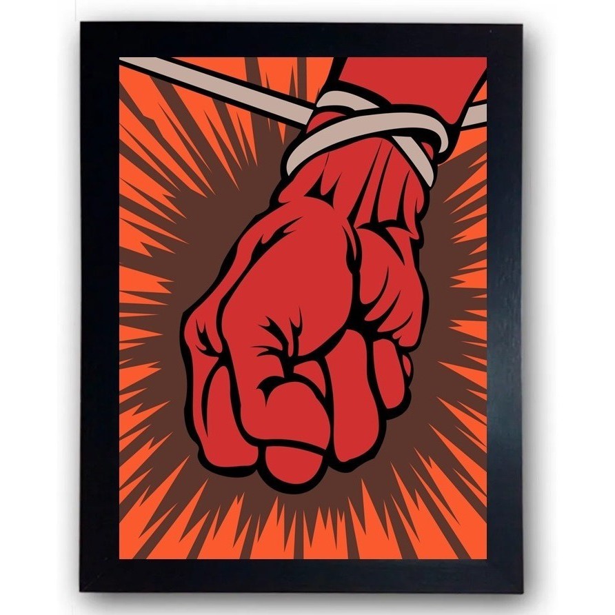 Quadro Metallica Metallica St Anger Rock Metal Moldurado