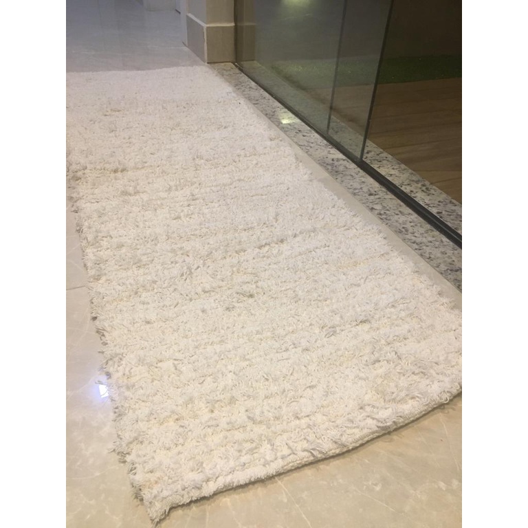 Tapete Passadeira 0,50x1,50 , kits ou pares de tapetes. 100% algodão. Grosso, Pesado e muito macio. em Oferta na Shopee
