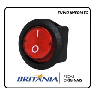 Interruptor Botão Redondo Cafeteira Britânia Cb15 Cp15 Cp30 em Oferta na Shopee