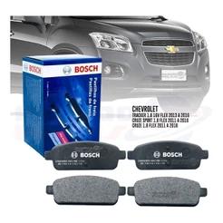 Jg Pastilha Freio Cruze Tracker 1.8 Lt Ltz - Traseira Bosch 2011 2012 2013 2014 2015 2016