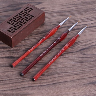 3 Peças Pincéis Pintura Miniatura Profissional Detalhe 0-000 em Oferta na Shopee