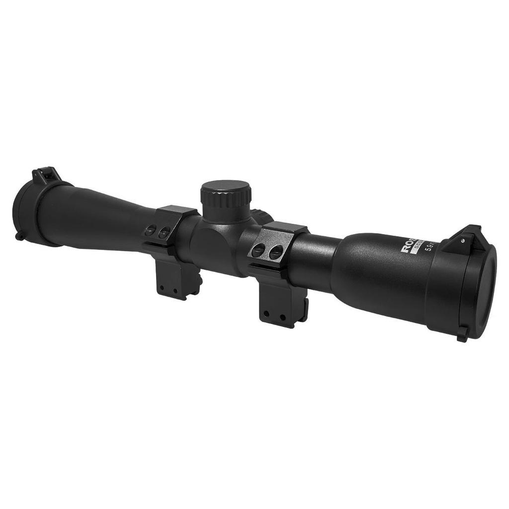 Luneta 5.9 X 35.9 Trilho 11mm Mounts 3/8 - Rossi