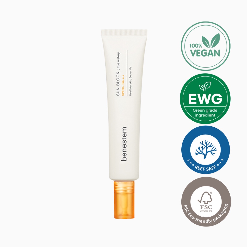Protetor Solar True Watery , Fps 50 + PA +/Essência Coreana , Não Pegajoso , Teste De Irritação Da Pele