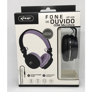 Fone de Ouvido Headset Gamer KP-428 Stereo com Fio e Microfone