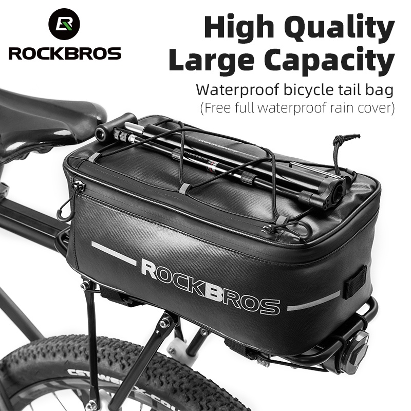 ROCKBROS Bolsa De Bicicleta À Prova D'água Saco De Viagem Para Ciclismo Pannier MTB Porta Bagagens Elétricas Refletivas Bicicletas