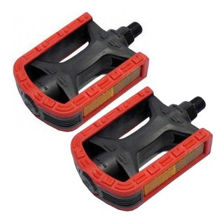 Pedal Mtb 1/2 Export Bicolor Preto c/ Vermelho Oferta! em Oferta na Shopee