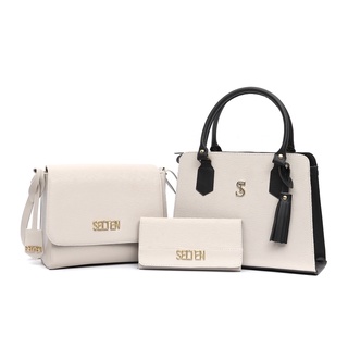 Bolsa De Ombro Feminina + Bolsa Tiracolo E Carteira