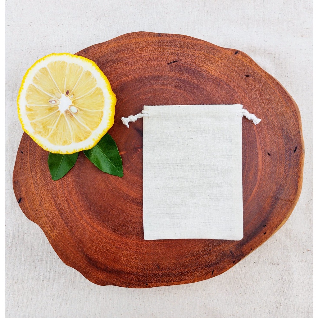 50 saquinhos 7x9 em algodão cru