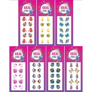 500 Adesivos De Unhas 3D + Brinde Ideal