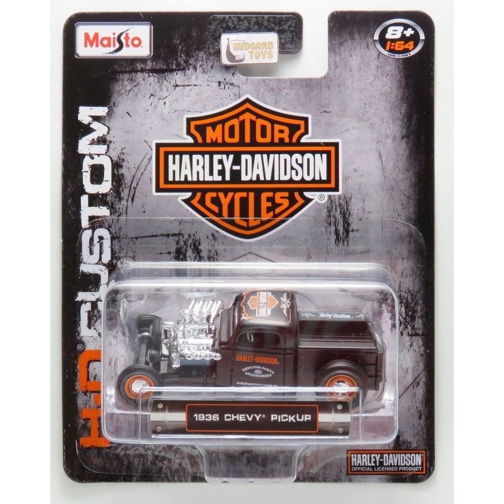 Miniatura 1936 Chevy Pick UP Harley-Davidson HD Custom 1:64 Maisto | Shopee  Brasil