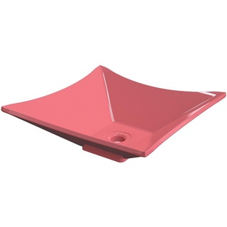 Cuba de Apoio Para Banheiro Quadrada C01 Lux L34 Rosa - Lyam Decor